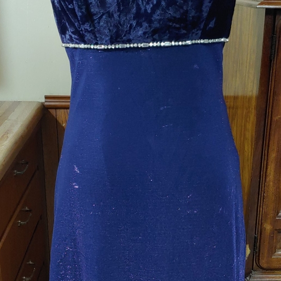 Jump Purple Shiny Layer Dress NWOT 9/10 - Picture 3 of 11